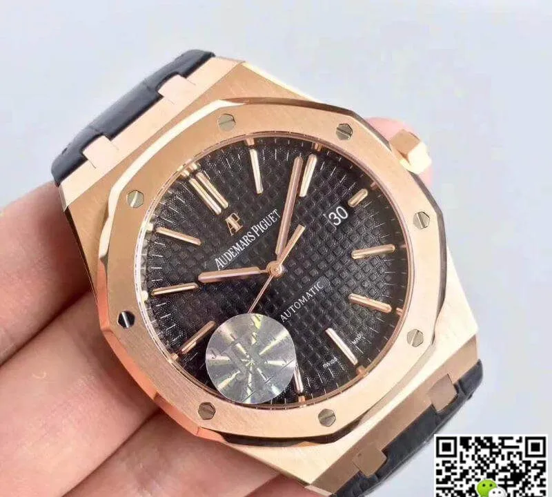 Audemars Piguet Royal Oak 15500OR.OO.D002CR.01 JF Factory 1:1 Best Edition Replica Watch Swiss ETA2824-2 Black Dial